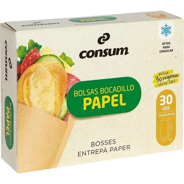 Bolsas de Papel Bocadillo - 27.86 ud - Imagen del producto en Findit