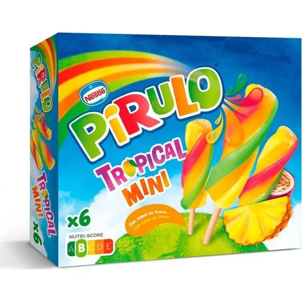 Polo pirulo mini tropical 6 unidades - 0.3 l - Imagen del producto en Findit