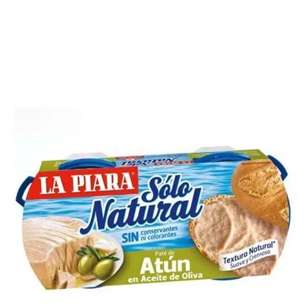 Paté de atún en aceite de Oliva La Piara pack de 2 unidades de 75 g. - 0.15 kg - Imagen del producto en Findit