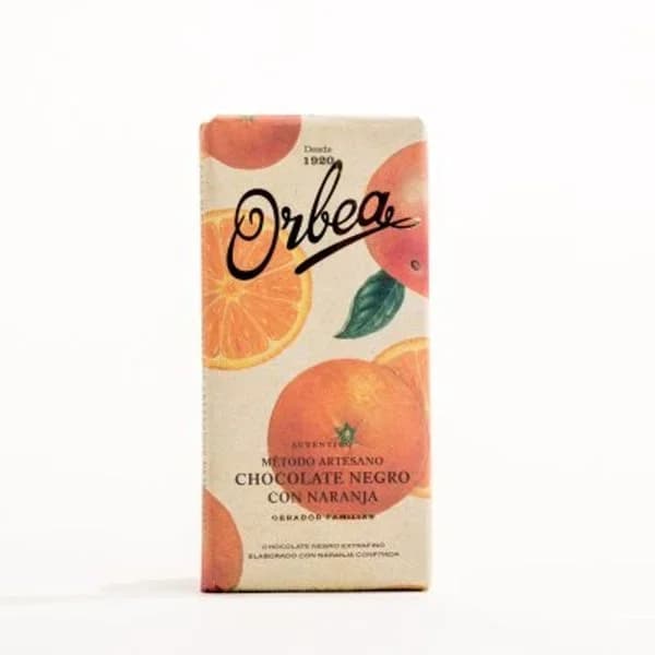 Chocolate negro con naranja ORBEA, tableta 125 g - 0.12 kg - Imagen del producto en Findit