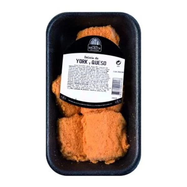 Delicias de jamón york y queso bandeja (400 g apr) - 1 kg - Imagen del producto en Findit