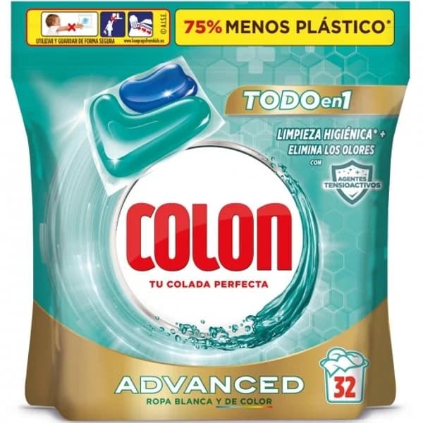 Detergente en cápsulas higiene Advanced Colon 32 lavados - 32 ud - Imagen del producto en Findit