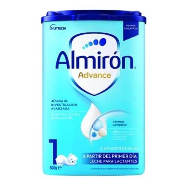 Leche infantil para lactantes desde el primer día en polvo Almirón Advance 1 sin aceite de palma lata 800 g. - 0.8 kg - Imagen del producto en Findit