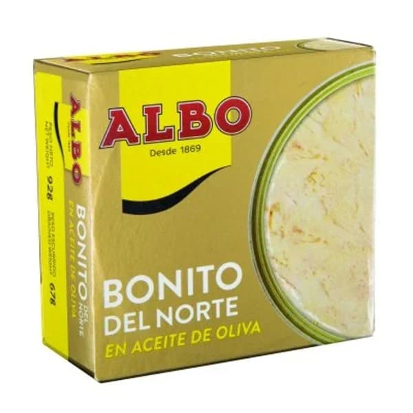 Bonito en aceite de oliva ALBO, lata 92 g - 1 ud - Imagen del producto en Findit