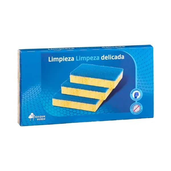 Estropajo limpieza delicada Bosque Verde - 3 ud - Imagen del producto en Findit