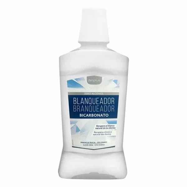 Enjuague bucal Blanqueador Bicarbonato Deliplus zero alcohol - 0.05 l - Imagen del producto en Findit