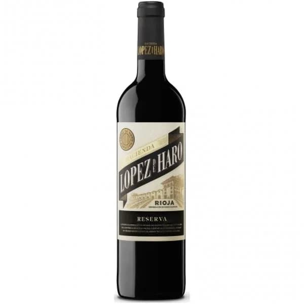 Vino tinto reserva tempranillo Hacienda López de Haro D.O.Ca Rioja 75 cl. - 1 ud - Imagen del producto en Findit