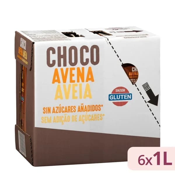 Bebida de avena con chocolate sin azucares añadidos Hacendado - 6 l - Imagen del producto en Findit