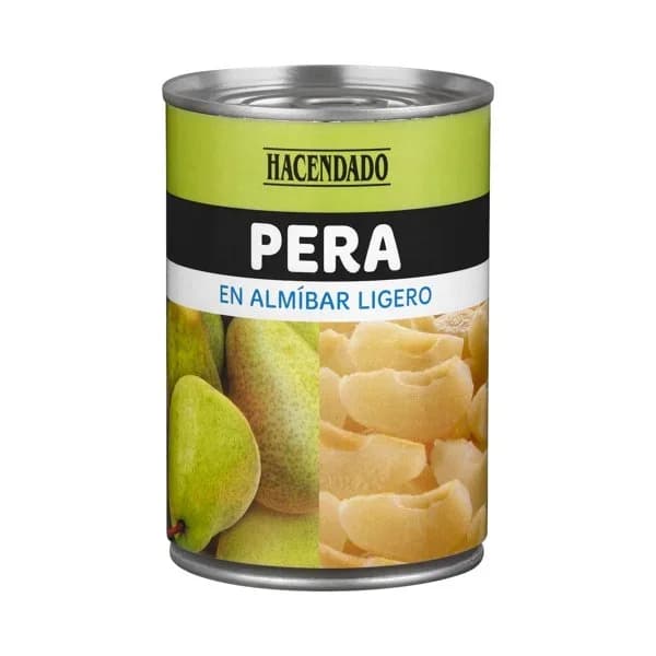 Pera en almíbar ligero Hacendado - 1 ud - Imagen del producto en Findit