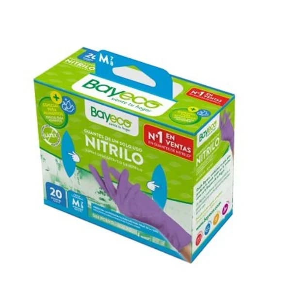 Guantes de un solo uso de nitrilo 20 unidades - 13.27 ud - Imagen del producto en Findit