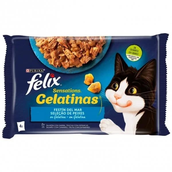 Comida Húmeda Gato Felix Sensation Selección Pesca - 0.22 kg - Imagen del producto en Findit