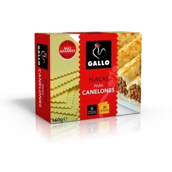 Pasta Canelones 160G - 0.16 kg - Imagen del producto en Findit