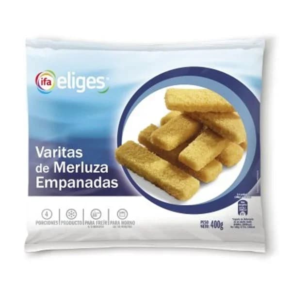 Varitas de merluza congeladas 400 g - 0.4 kg - Imagen del producto en Findit