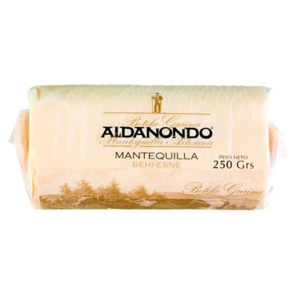 Mantequilla artesana ALDANONDO, rulo 250 g - 0.25 kg - Imagen del producto en Findit