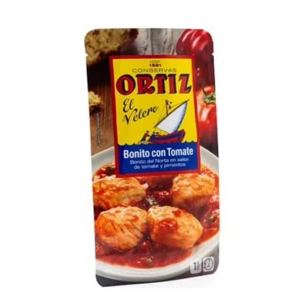 Bonito con tomate ORTIZ, pouch 300 g - 0.3 kg - Imagen del producto en Findit