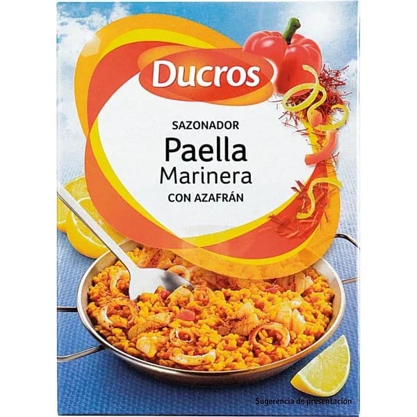 Sazonador para paella marinera con azafrán 9 g - 0.01 kg - Imagen del producto en Findit