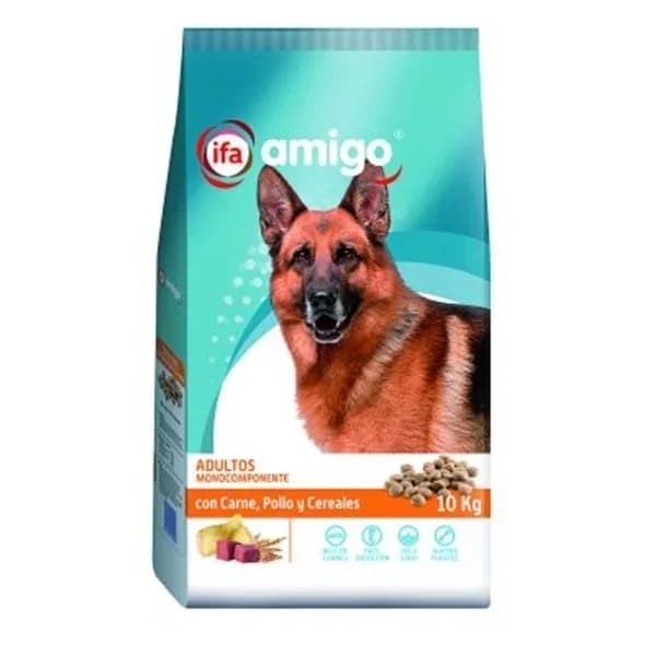 Pienso para perro con carne, pollo y cerdo 10 kg - 9.99 kg - Imagen del producto en Findit