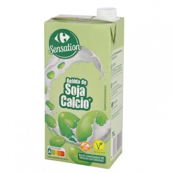 Bebida de soja con calcio Carrefour sin gluten brik 1 l. - 1 l - Imagen del producto en Findit