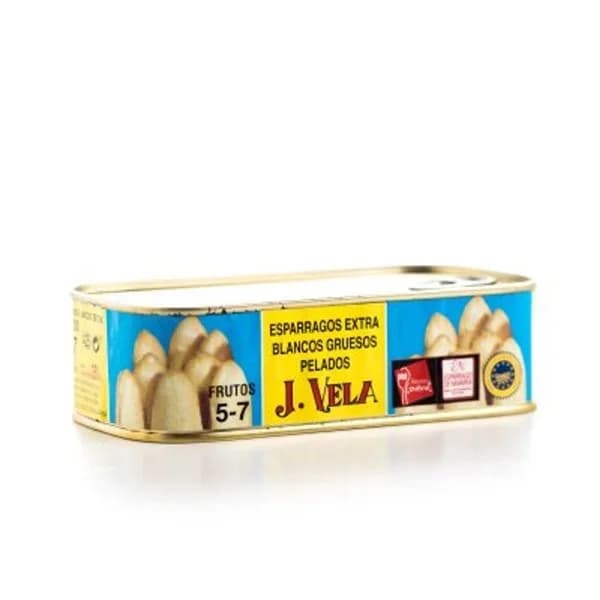Espárrago IGP 5/7 piezas J. VELA, lata 250 g - 0.25 kg - Imagen del producto en Findit