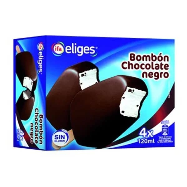 Helado de chocolate negro 4 unidades - 4.01 ud - Imagen del producto en Findit