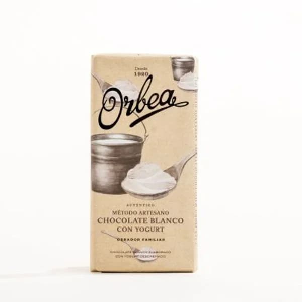 Chocolate blanco con yogur ORBEA, tableta 125 g - 0.12 kg - Imagen del producto en Findit