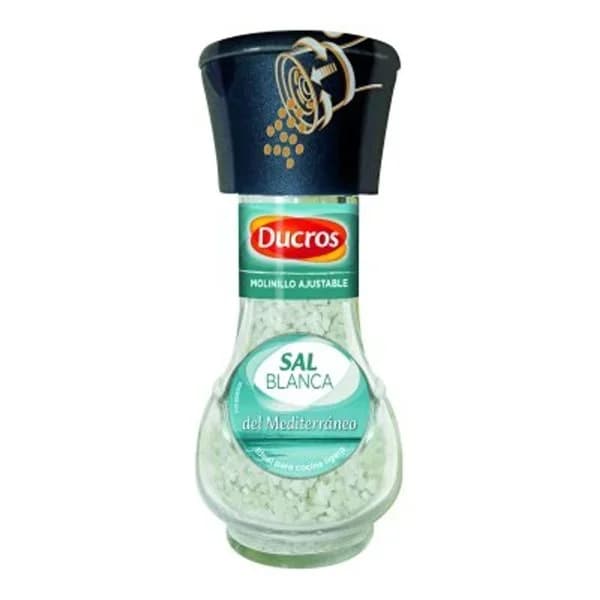 Molinillo de sal blanca del Mediterráneo DUCROS, frasco 90 g - 0.09 kg - Imagen del producto en Findit