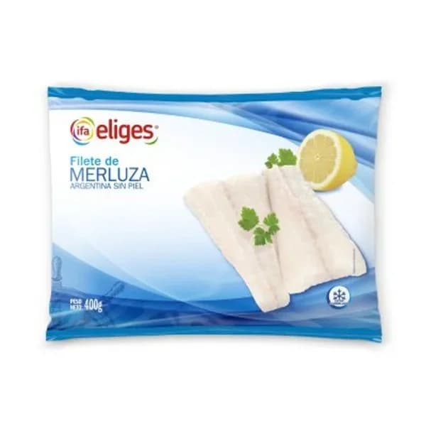 Filete de merluza sin piel congelado 400 g - 0.4 kg - Imagen del producto en Findit