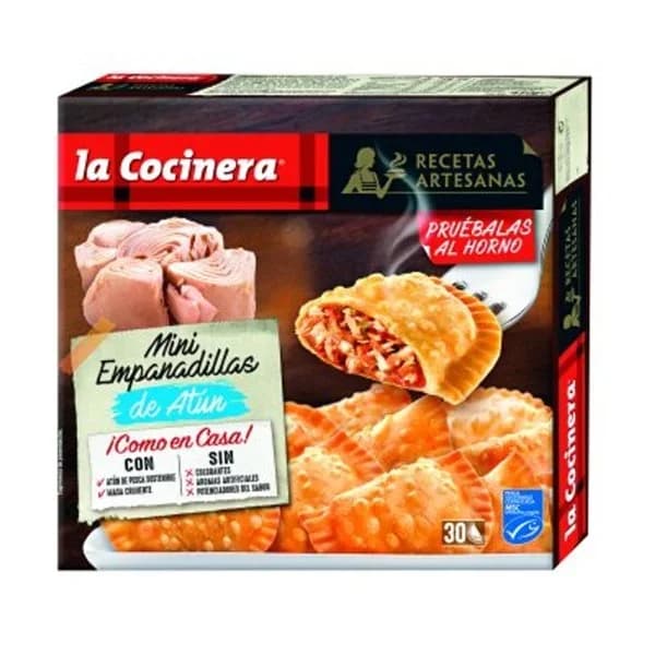 Empanadillas mini de atún LA COCINERA, caja 450 g - 0.45 kg - Imagen del producto en Findit