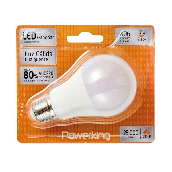 Bombilla LED Estándar 9W E27 3000K 820LM - 1 ud - Imagen del producto en Findit