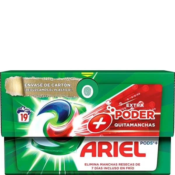 Detergente capsulas pods efecto +oxi 19 lavados - 18.81 ud - Imagen del producto en Findit