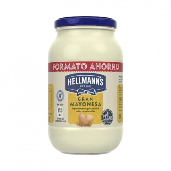Mayonesa Hellmann's sin gluten tarro 650 ml. - 0.65 l - Imagen del producto en Findit