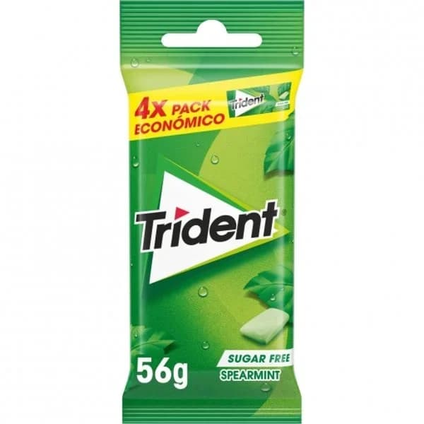 Chicle de hierbabuena Lc TRIDENT, pack 4x14 g - 0.06 kg - Imagen del producto en Findit