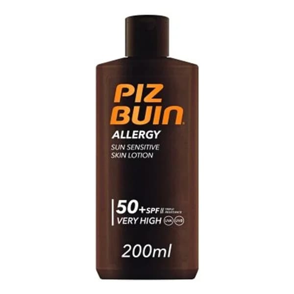 Protector solar facial SPF 50+ protección muy alta para pieles sensibles al sol Allergy Piz Buin 200 ml. - 0.2 l - Imagen del producto en Findit