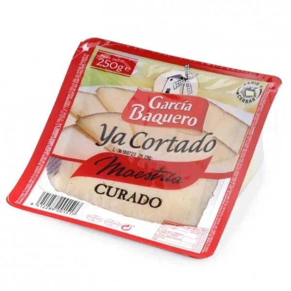 Queso curado G. BAQUERO, cuña cortada 225 g - 0.22 kg - Imagen del producto en Findit