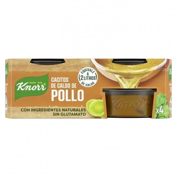Cacitos de pollo KNORR, pack 4x28 g - 0.11 kg - Imagen del producto en Findit
