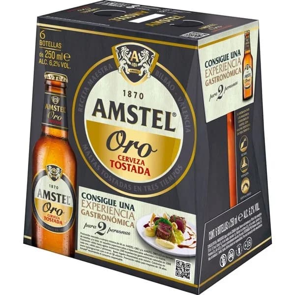 Cerveza Oro Botellín 6 x 200ML - 1.5 l - Imagen del producto en Findit