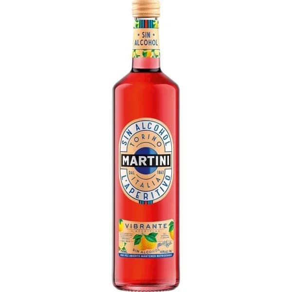 Martini aperitivo vibrante sin alcohol 75 cl. - 0.75 l - Imagen del producto en Findit