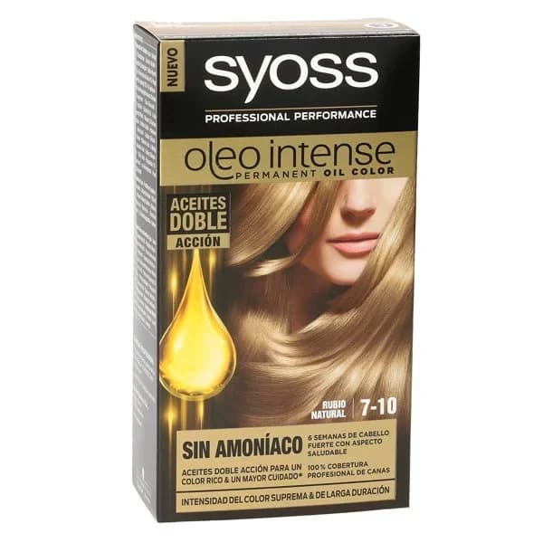 Tinte rubio natural N.7.10 SYOSS, caja 1 ud - 1 ud - Imagen del producto en Findit