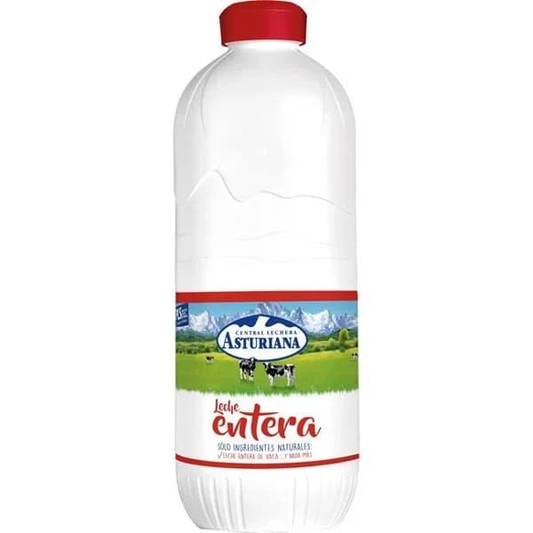 Leche entera ASTURIANA, botella 2,2 litros - 2.2 l - Imagen del producto en Findit