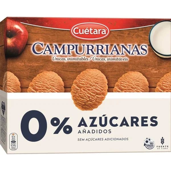 Galletas campurrianas Cuétara sin azúcar añadido 320 g. - 0.32 kg - Imagen del producto en Findit