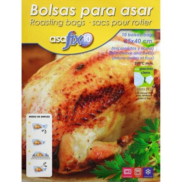 Bolsa para Asar 25x40 Apta Horno y Microondas - 9.64 ud - Imagen del producto en Findit