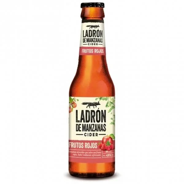 Cider Ladrón de manzanas sabor frutos rojos botella 25 cl. - 0.25 l - Imagen del producto en Findit