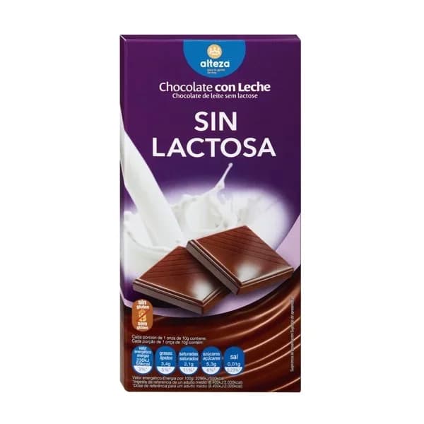 Chocolate con Leche sin Lactosa Tableta 100G - 0.1 kg - Imagen del producto en Findit