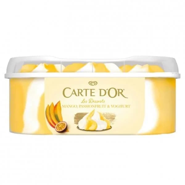 Helado Mango, Passionfruit & Yoghurt Les Desserts Carte D'Or 850 ml. - 0.85 l - Imagen del producto en Findit