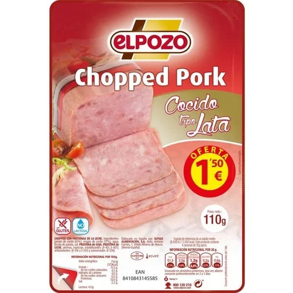 Chopped Cocido Lata 110G - 0.11 kg - Imagen del producto en Findit