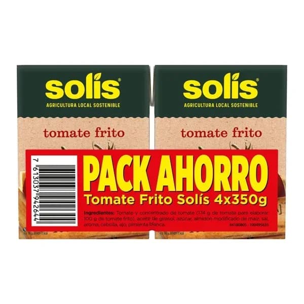 Tomate Frito 4 x 350G - 1.4 kg - Imagen del producto en Findit