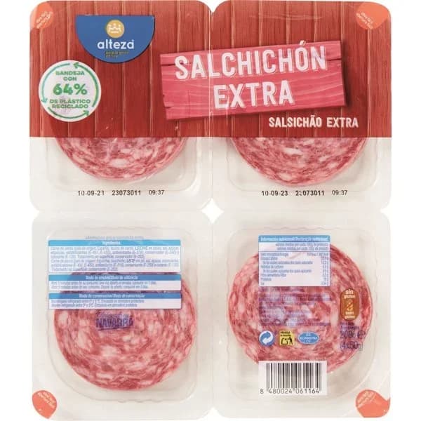 Salchichón Extra Lonchas 4 x 50G - 1 ud - Imagen del producto en Findit
