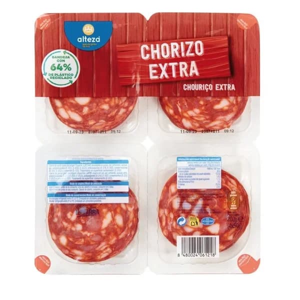 Chorizo Extra Lonchas 4 x 50G - 1 ud - Imagen del producto en Findit