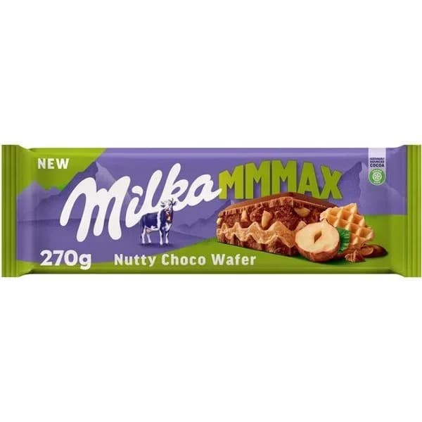 Chocolate con leche, barquillo y nueces Milka 270 g. - 0.27 kg - Imagen del producto en Findit