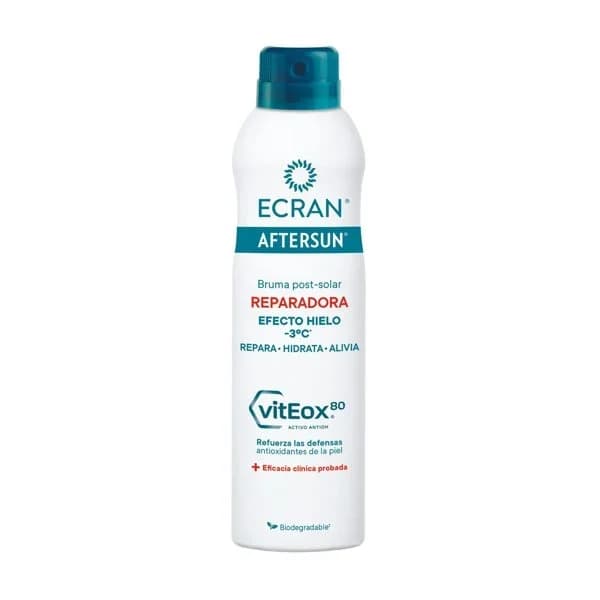 Spray bruma post-solar reparadora efecto hielo Ecran Aftersun 250 ml. - 0.25 l - Imagen del producto en Findit